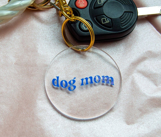 Dog Mom Acrylic Keychain