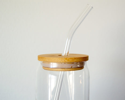 Clear Reusable Glass Straw