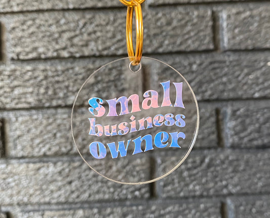 Small Business Owner Acrylic Keychain