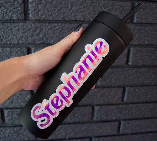 Personalized Matte Black Tumbler
