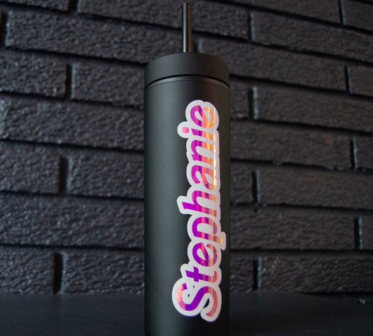 Personalized Matte Black Tumbler