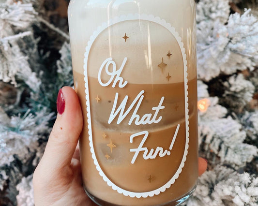 Oh What Fun! Can Shape Glass