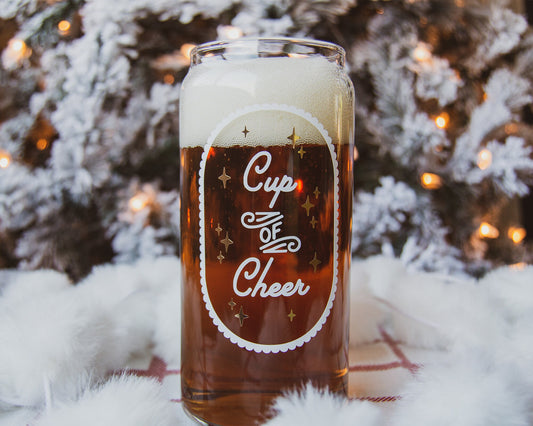 Cup of Cheer Can Shape Glass