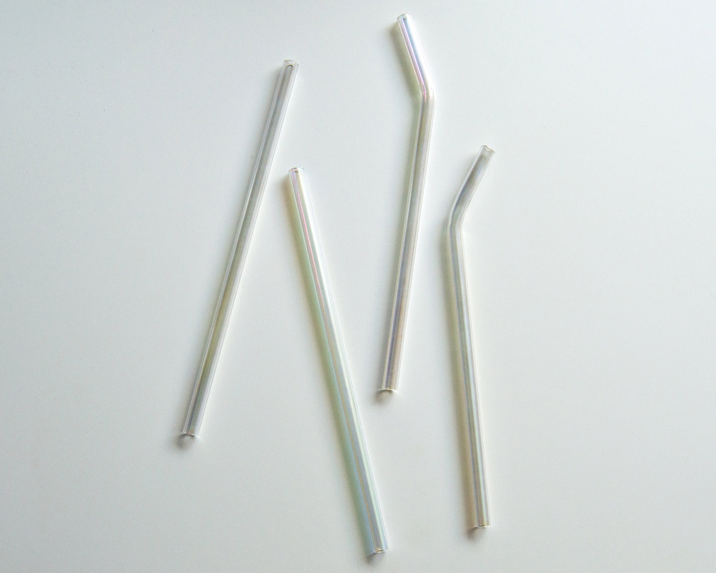 Iridescent Reusable Glass Straw