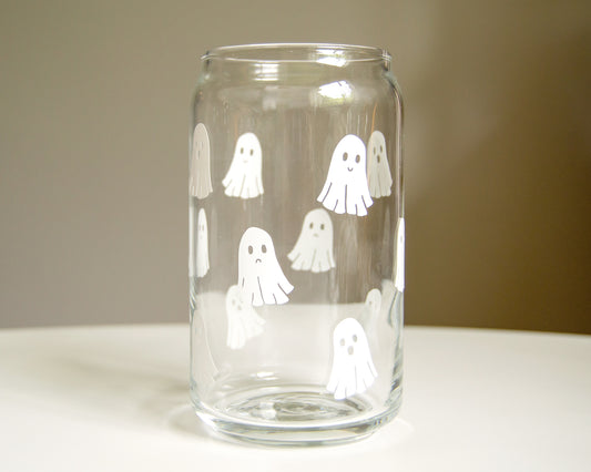 Ghostie Pattern Can Glass