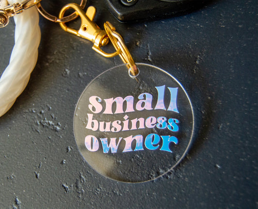 Small Business Owner Acrylic Keychain