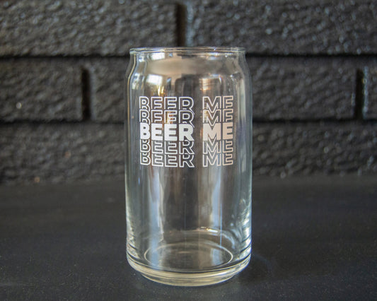 Beer Me Can Shaped Glass