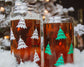 Christmas Tree Pattern Can Shape Glass