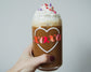 XOXO Heart Beer Can Glass